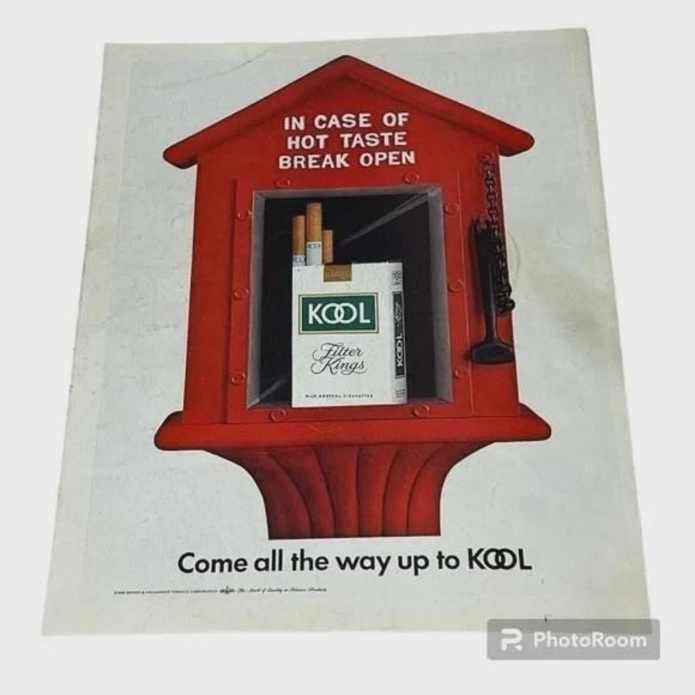 1970 Kool Mild Menthols Cigarettes Original Vintage‎ Print Ad